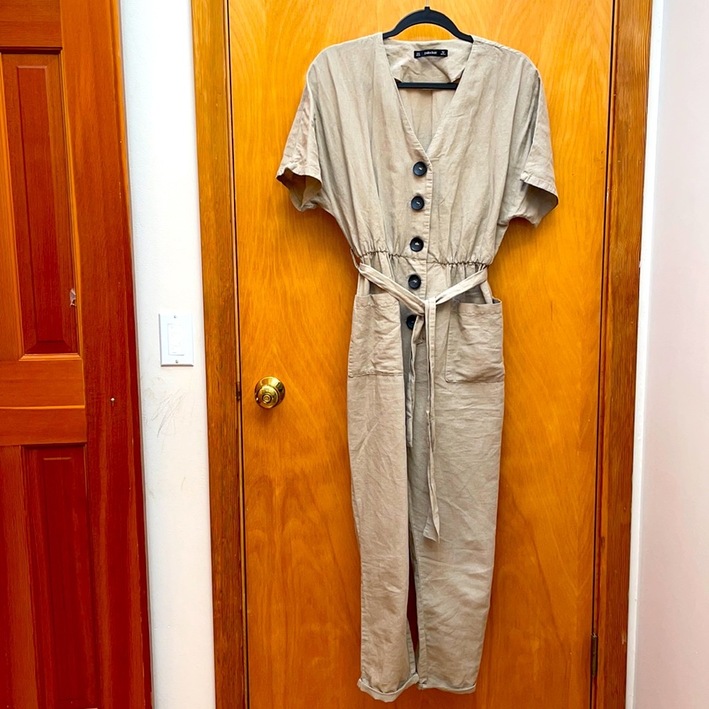 Zara linen jumpsuit size small